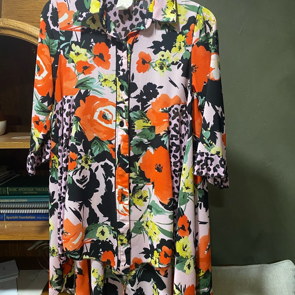 Floral Women's Blouse - Multicolor